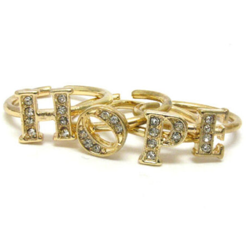Hope Stackable Ring Set Gold